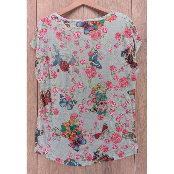 Johnny Was XL Butterfly Floral Pajama Lounge Set | Pima Cotton Modal - Picture 6 of 8